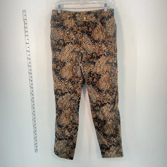 Dana Buchman Pants Jumpsuits Dana Buchman Brown Paisley Print Dress Pants Womens Size 4 Poshmark
